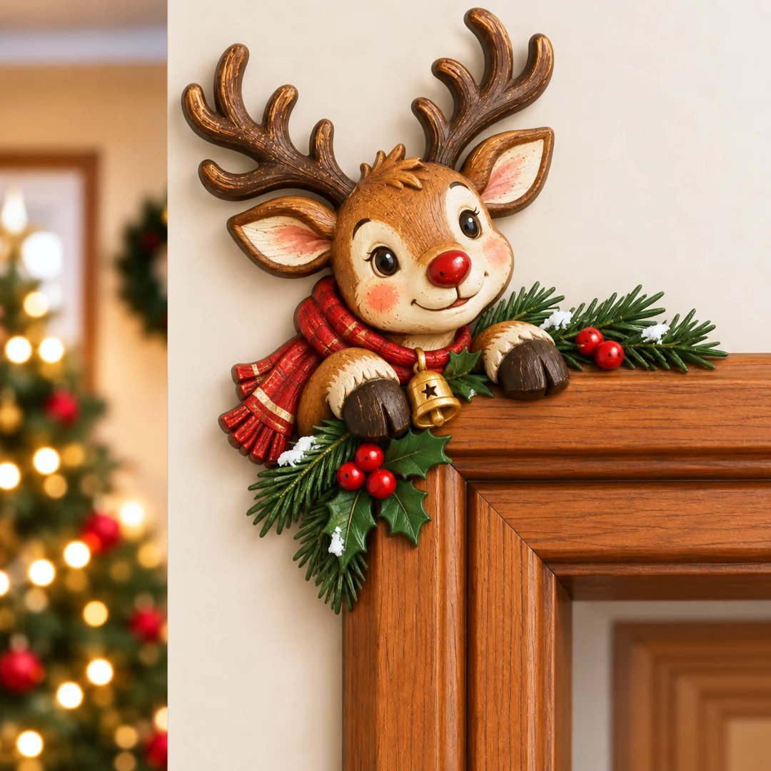 TopSpire®Christmas Door Frame Corner Decor - A Fun Holiday Surprise