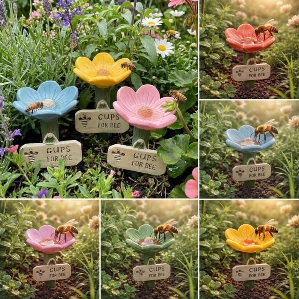 ⏳Limited time 50% off🐝Flower-shaped water station for bees💧