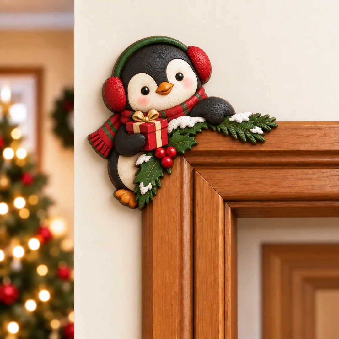 TopSpire®Christmas Door Frame Corner Decor - A Fun Holiday Surprise