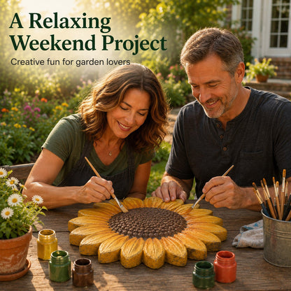 LAST DAY 49% OFF - 🌻 Reusable Sunflower Stepping Stone Mold
