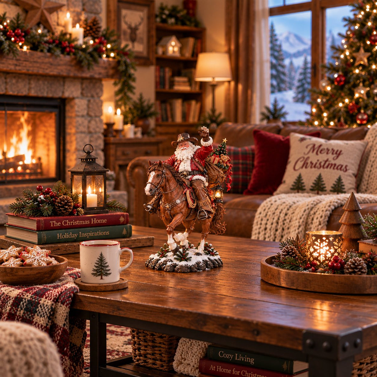 TopSpire®The Old West Cowboy Santa - A Homeward Christmas Keepsake