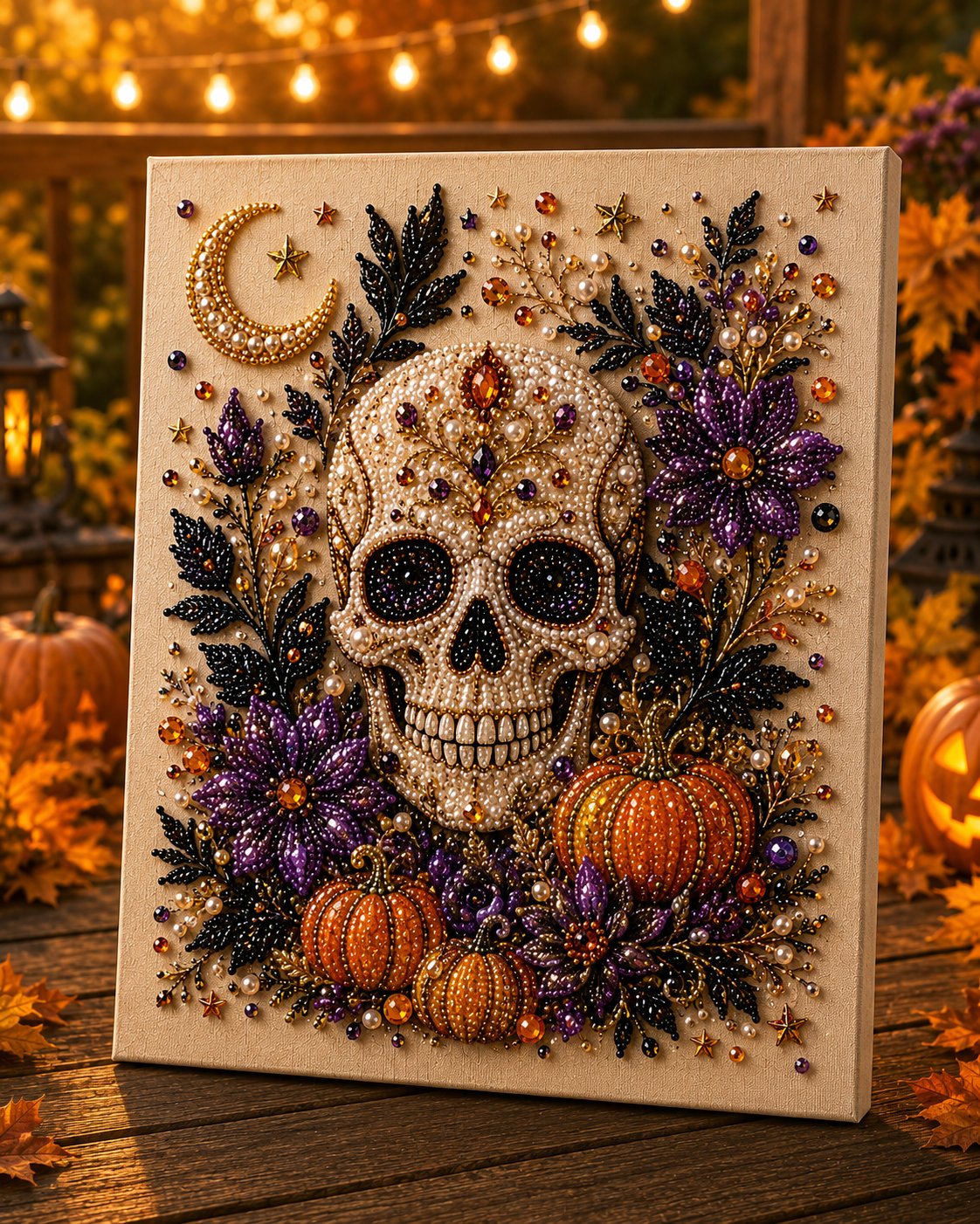 🔥 Last Day 49% OFF – 👻✨ Halloween Pearl Art DIY Kit – Turn Tiny Pearls into Spooky-Cute Magic (📦Buy 2 Free Shipping)