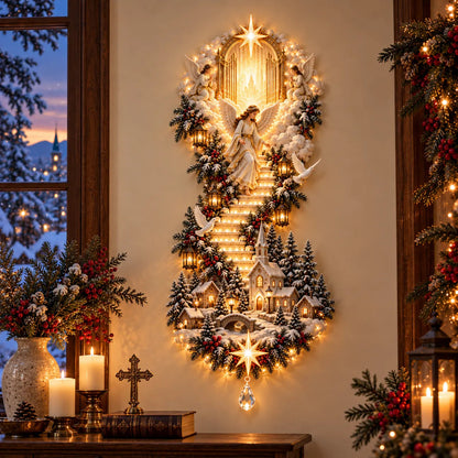 ✨ TopSpire®Jesus Light of Heaven Christmas Wall Hanging✝️