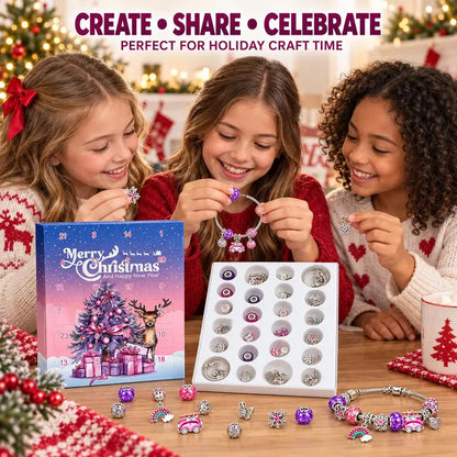 🎄TopSpire®24-Day Christmas DIY Charm Bracelet Advent Calendar🎁