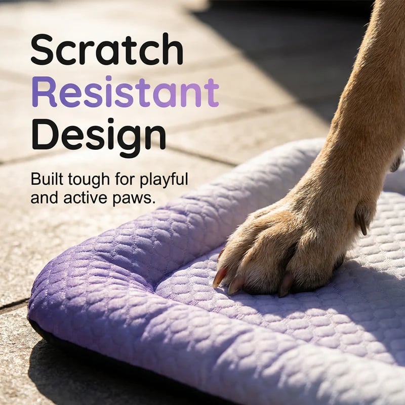 🐶🐱Pet Cooling Pad Mat for Dogs and Cats - Ice Silk Summer Cool Bed Blanket in Gradient Colours, Breathable Soft Sleeping Cushion for Indoor Floors Sofas and Car Travel Washable Multiple Sizes Available