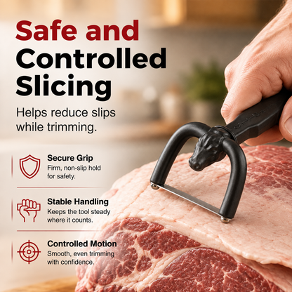 💥Surprise 50% Off！🥩 Handheld Fat Trimmer for Beef & Pork BBQ Prep