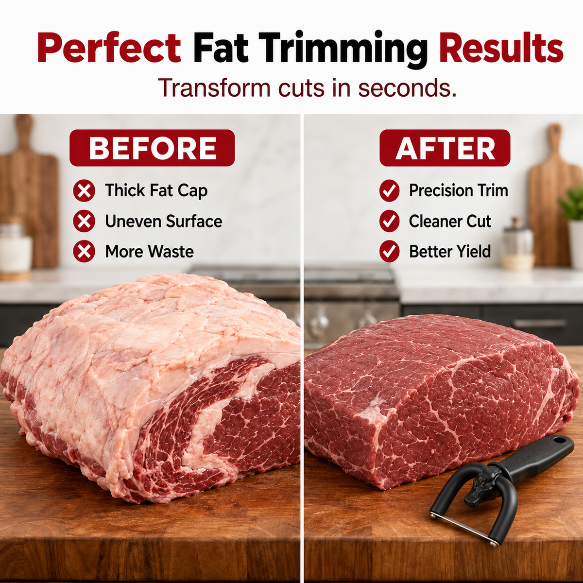 💥Surprise 50% Off！🥩 Handheld Fat Trimmer for Beef & Pork BBQ Prep