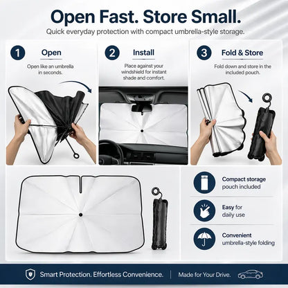 Portable Car Windshield Sunshade