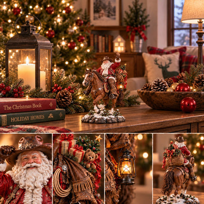 TopSpire®The Old West Cowboy Santa - A Homeward Christmas Keepsake