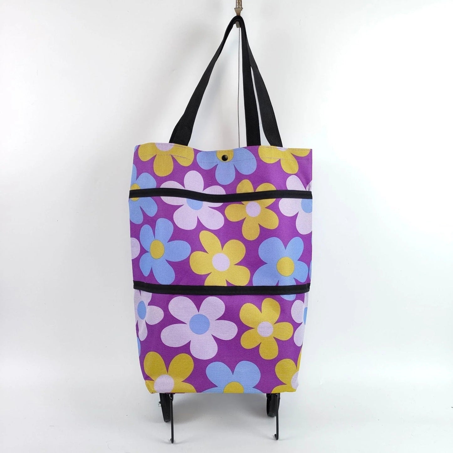 🛒 2-in-1 Foldable Shopping Trolley Bag