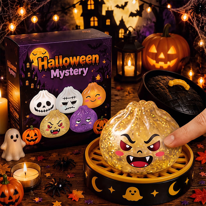 🎃 Halloween Dumpling Squeeze Squishy Toy Blind Boxes