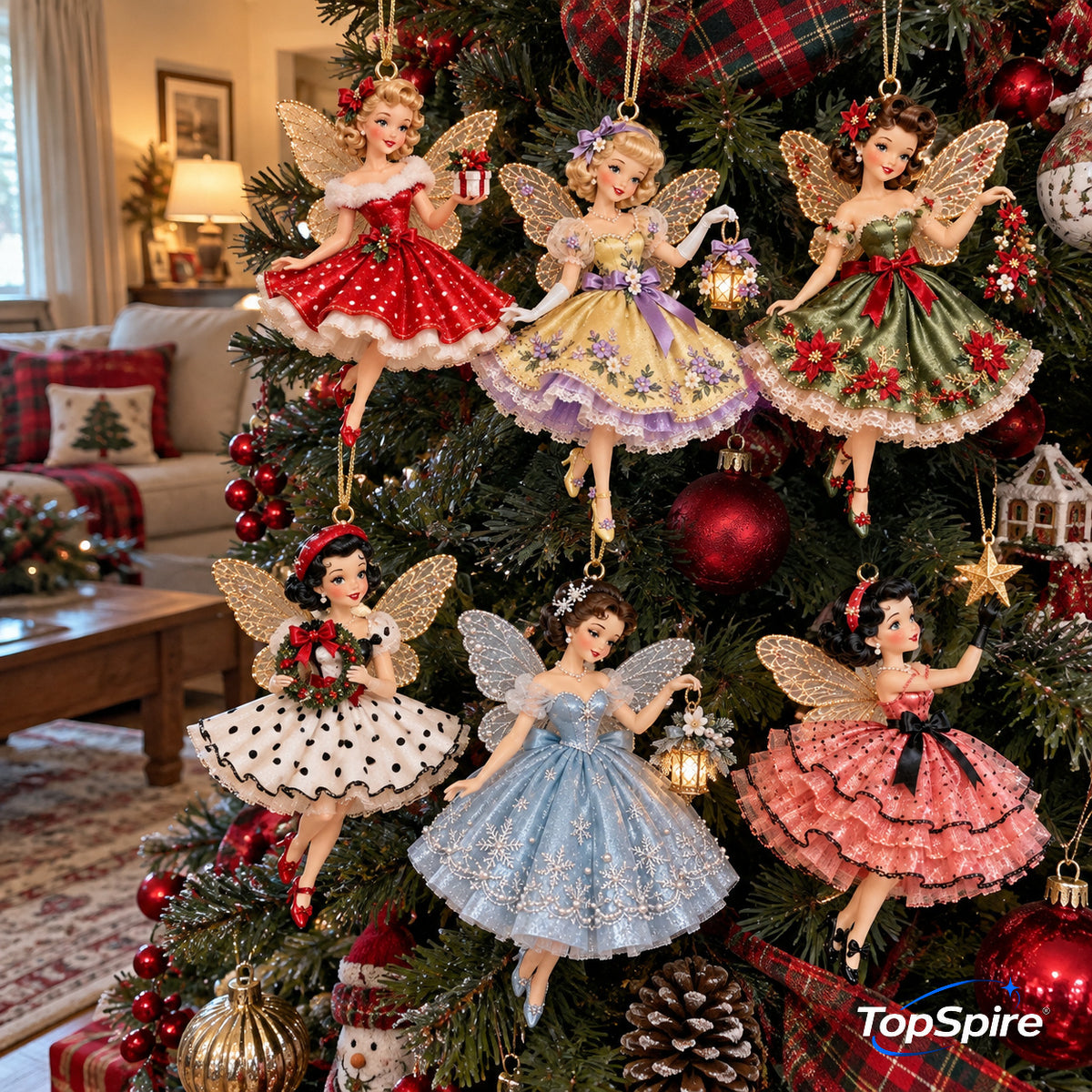 TopSpire®Vintage Fairy Christmas Ornaments