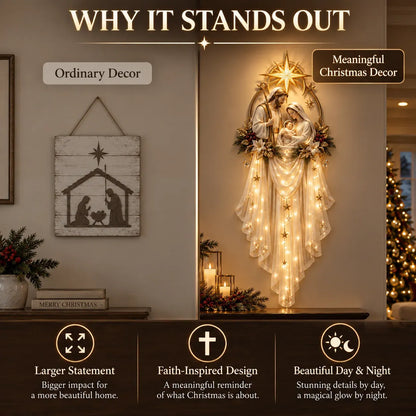 TopSpire®Holy Family Star Veil - Meaningful Christmas Wall Decor