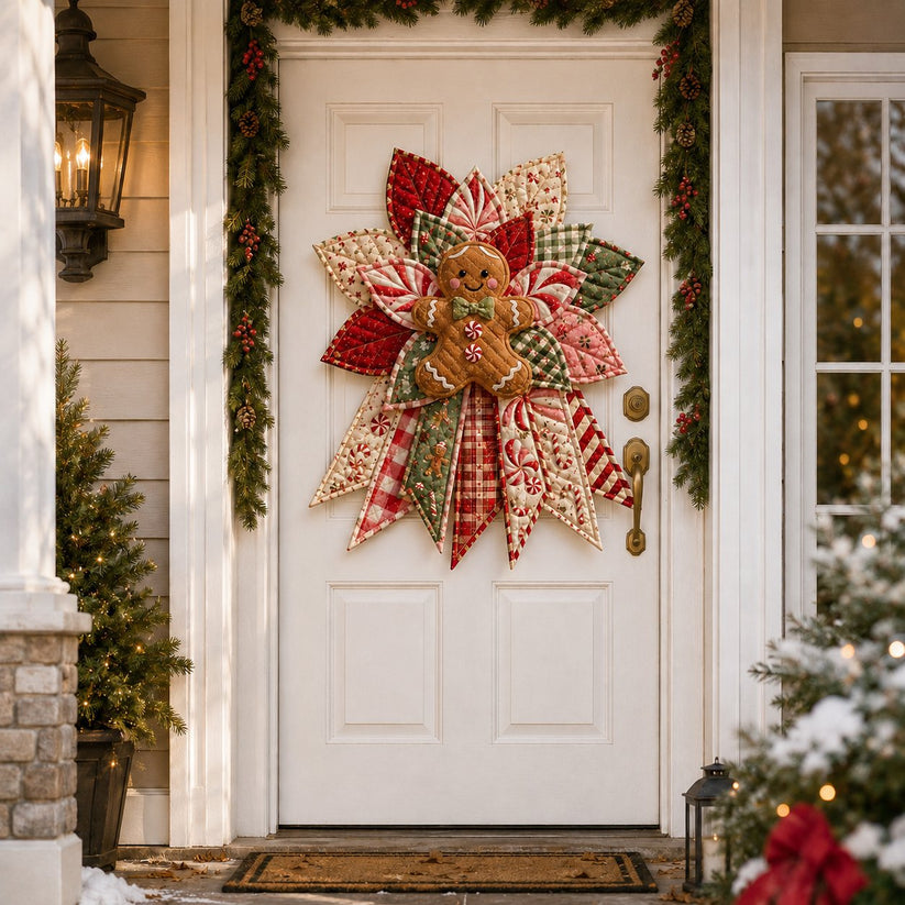 TopSpire®Beginner-Friendly Oversized Christmas Character Quilted Door Hanger Sewing Kit Complete Kit with All Tools & Step-by-Step Guide Included