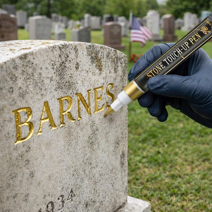 🔥HOT SALE 🐦Golden Tombstone Marker Pen for Restoring Faded Grave Inscriptions