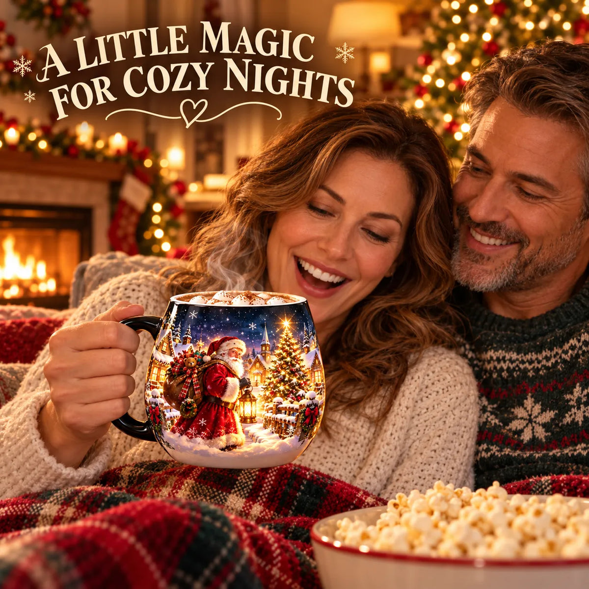 🎅🏻🎁TopSpire®Christmas Magic Color-Changing Mug – Heat Reveal Holiday Gift