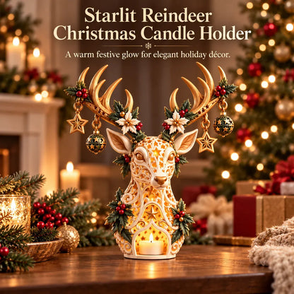 🦌 TopSpire®Starlit Reindeer Christmas Tealight Holder