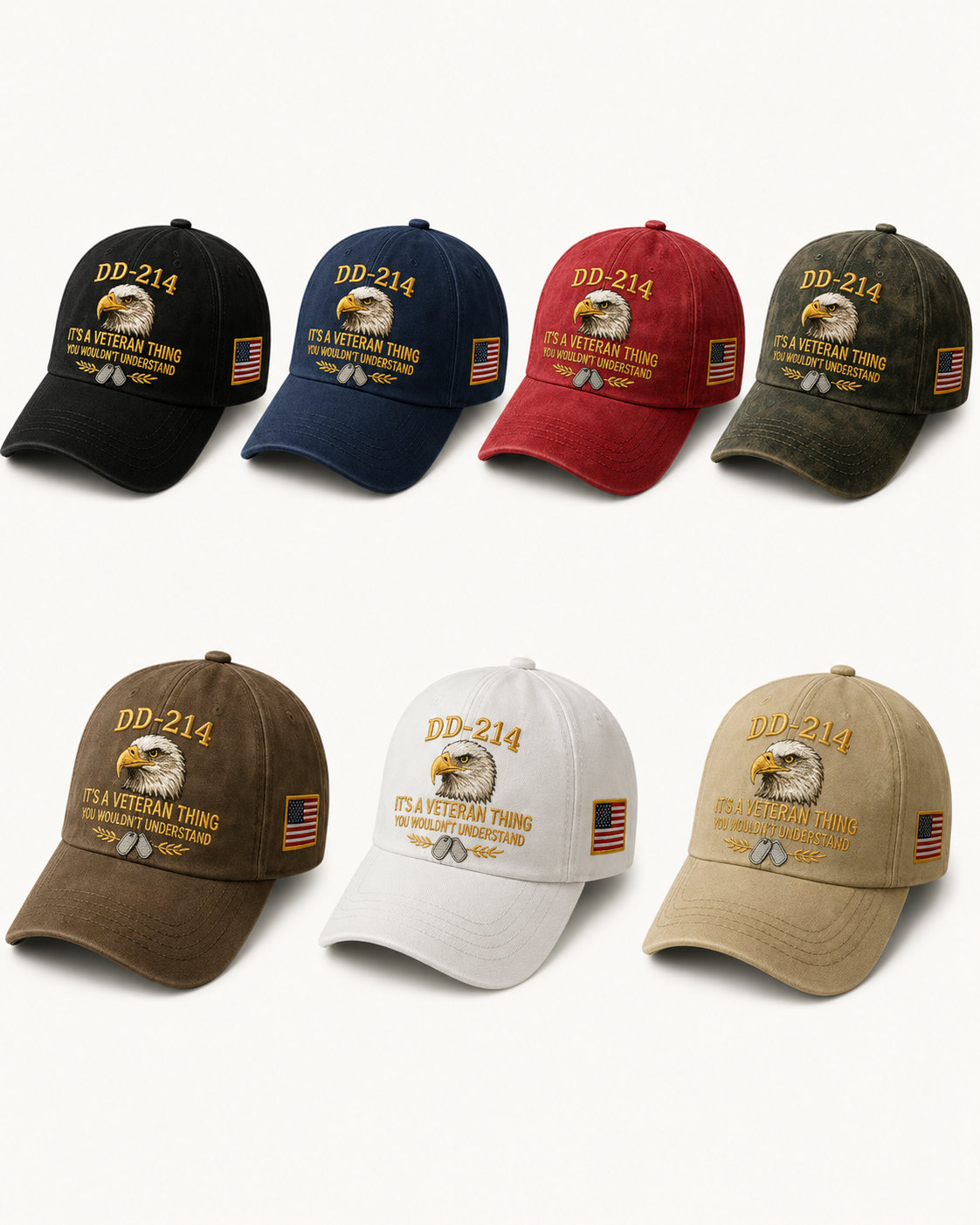 🔥 Today Only: FREE Collector Coin🔥 | DD-214 Veteran Honor 3-Piece Gift Set – Embroidered Cap, Coin & Bracelet