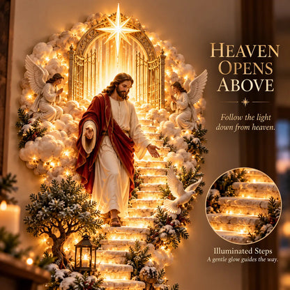 ✨ TopSpire®Jesus Light of Heaven Christmas Wall Hanging✝️
