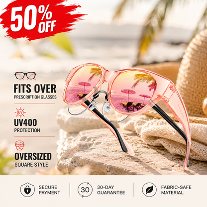 🔥50% OFF Last Day Sale Fit-Over Prescription Sunglasses – Oversized UV400 Frames for Instant Style & Sun Protection