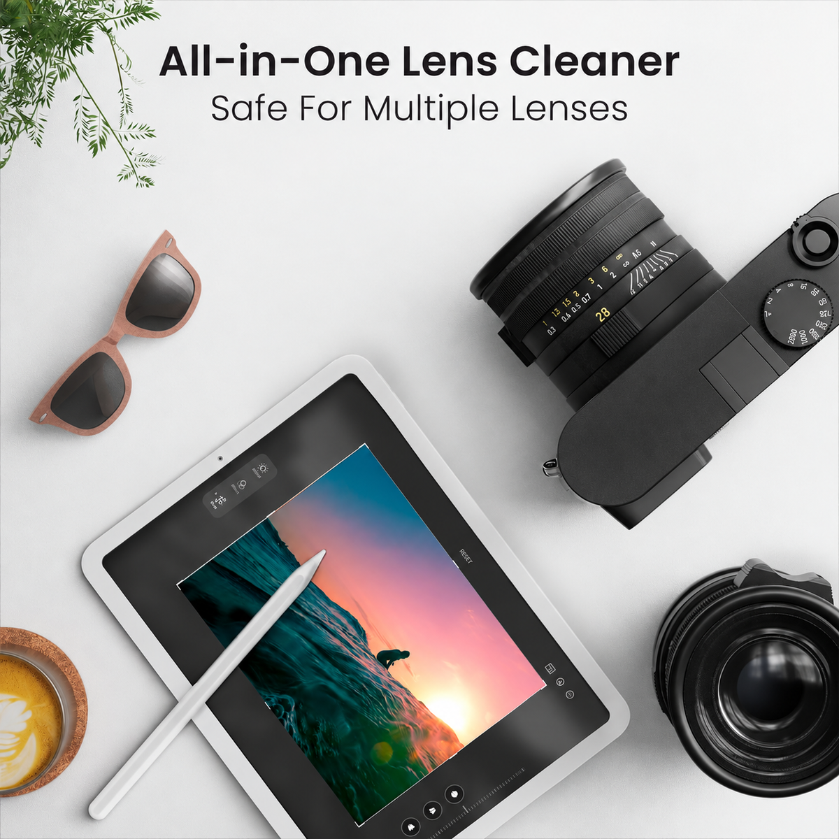 Glasses Cleaner Spray & Microfiber Cloth Ki