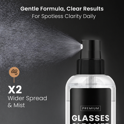 Glasses Cleaner Spray & Microfiber Cloth Ki