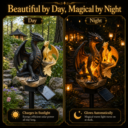 💜 Amethyst Crystal Dragon – Solar Dragon Crystal Garden Light✨️