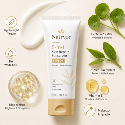 Natrvor 5-in-1 Skin Repair Sunscreen SPF50+