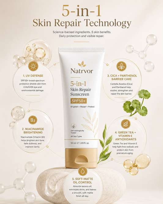 Natrvor 5-in-1 Skin Repair Sunscreen SPF50+