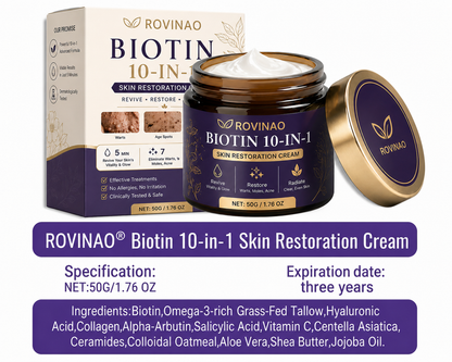 ROVINAO® Biotin 10-in-1 Skin Restoration Cream 🍀