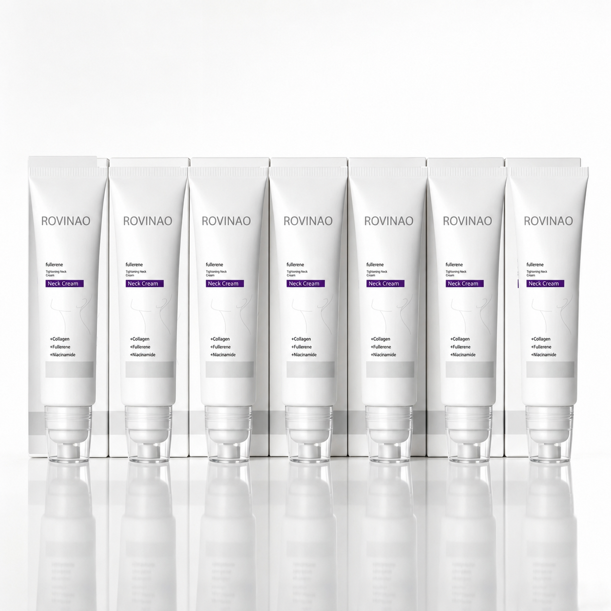 ROVINAO™ Roller Massage Neck Cream 🧴 Collagen & Hyaluronic Acid | Firms Neck, Reduces Wrinkles & Double Chin