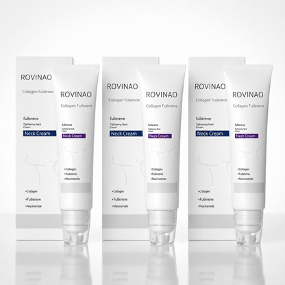 ROVINAO™ Roller Massage Neck Cream 🧴 Collagen & Hyaluronic Acid | Firms Neck, Reduces Wrinkles & Double Chin