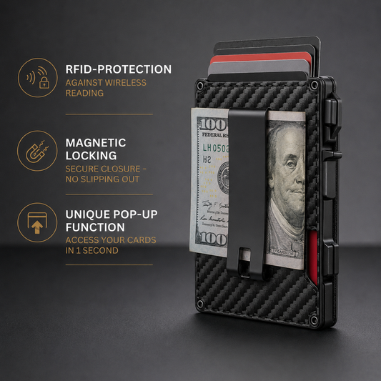 Rovinao™ Minimalist Wallet - Maximum Capacity. Minimal Footprint.