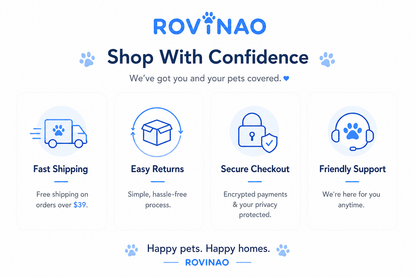 ROVINAO Dog & Cat Teeth Cleaning Finger Wipes
