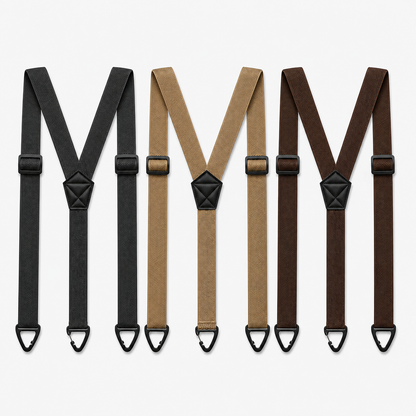 🔥Men's X-Back Suspenders with Hook Clips