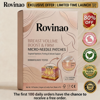 🔥Limited-time 60% sale--Rovinao Targeted Breast Enhancement Advanced Nano-Microneedle Patches