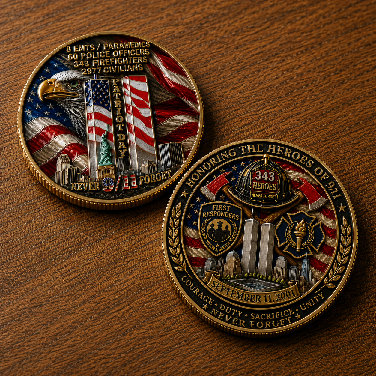 Never Forget 9/11 – 25th Anniversary Memorial Cap | 2001–2026🎁Free Memorial Coin With EveryCap Purchase