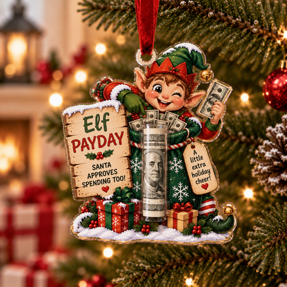TopSpire®Christmas Cash Holder Ornament - Because Cash Always Fits