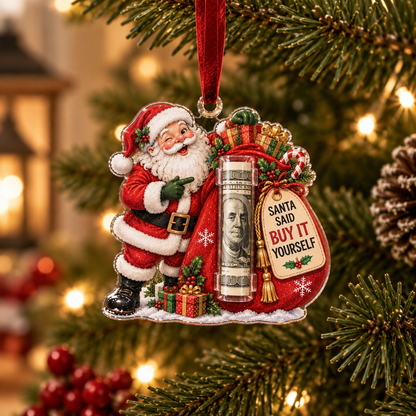 TopSpire®Christmas Cash Holder Ornament - Because Cash Always Fits