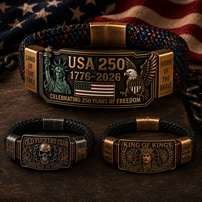 🔥Last Day 49% OFF🦅USA 250TM Freedom Legacy Bracelet (1776–2026)