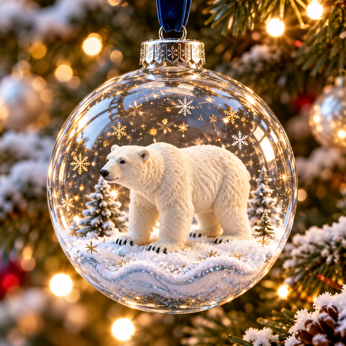 TopSpire®Wildlife Christmas Ornament Collection - Lifelike Animal Keepsakes