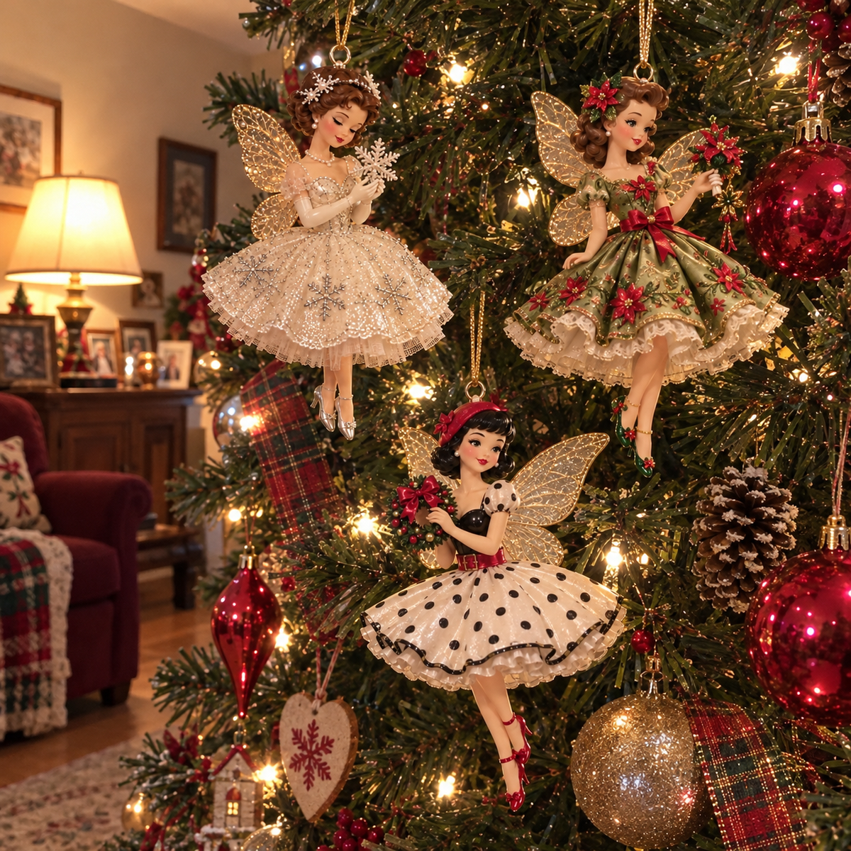 TopSpire®Vintage Fairy Christmas Ornaments