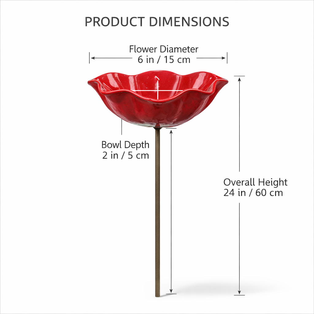 🔥🔥🔥2026 Mother's Day Gifts 60% Off--🎁Handmade Metal Flower Garden Stake🐦