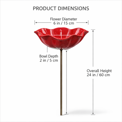 🔥🔥🔥2026 Mother's Day Gifts 60% Off--🎁Handmade Metal Flower Garden Stake🐦