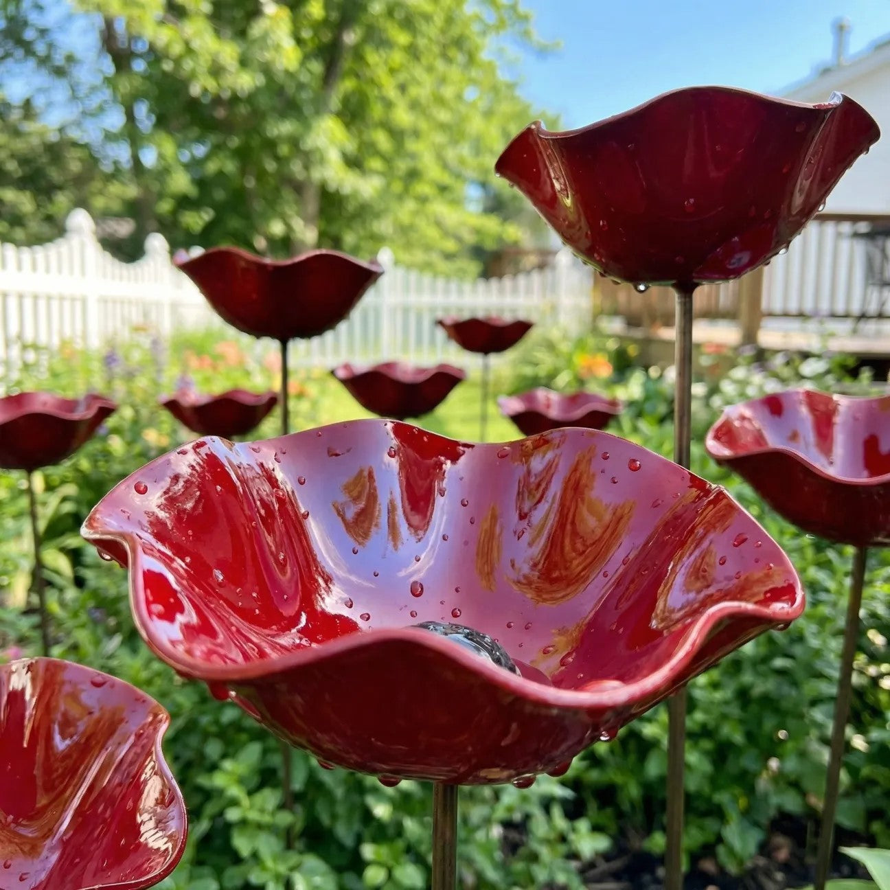 🔥🔥🔥2026 Mother's Day Gifts 60% Off--🎁Handmade Metal Flower Garden Stake🐦