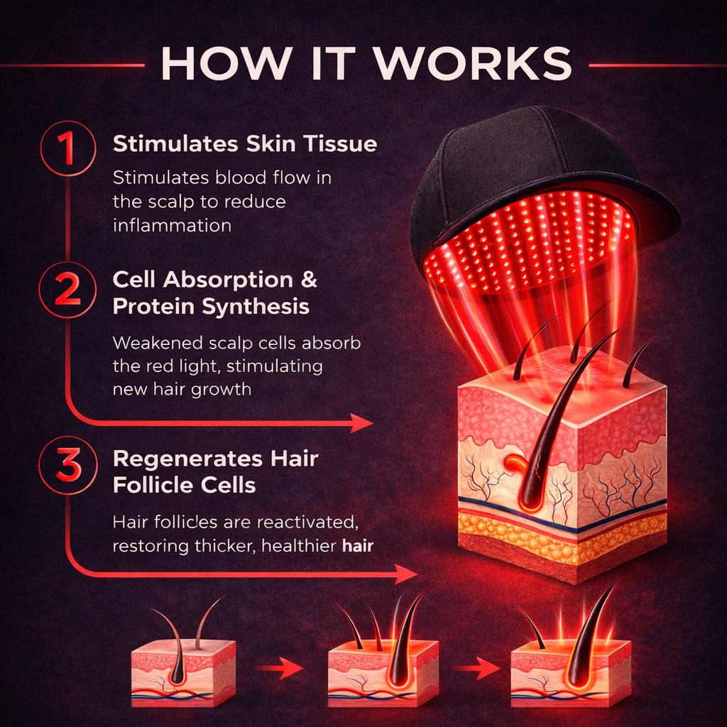 Red Light Therapy Regrowth Cap