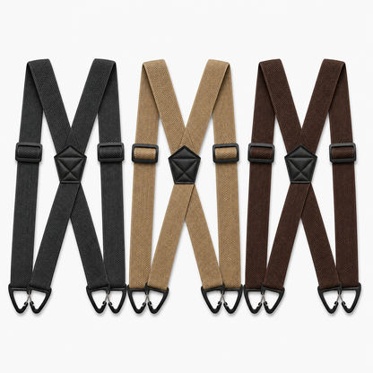 🔥Men's X-Back Suspenders with Hook Clips