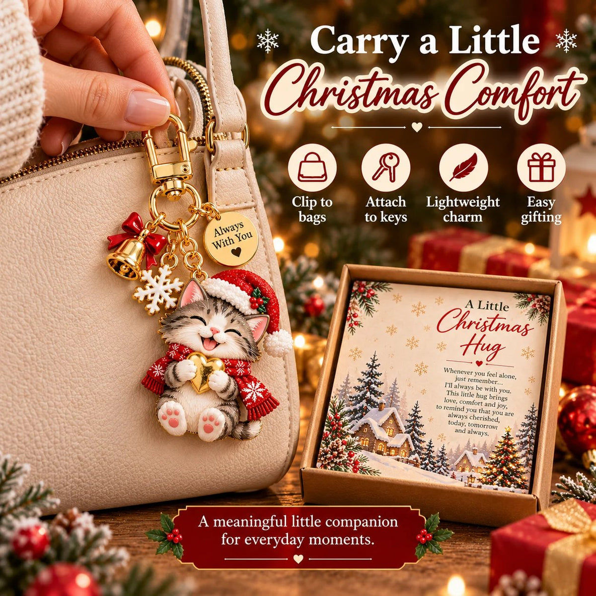 🎄TopSpire® A Little Christmas Hug — Carry My Love Wherever You Go ♥✨
