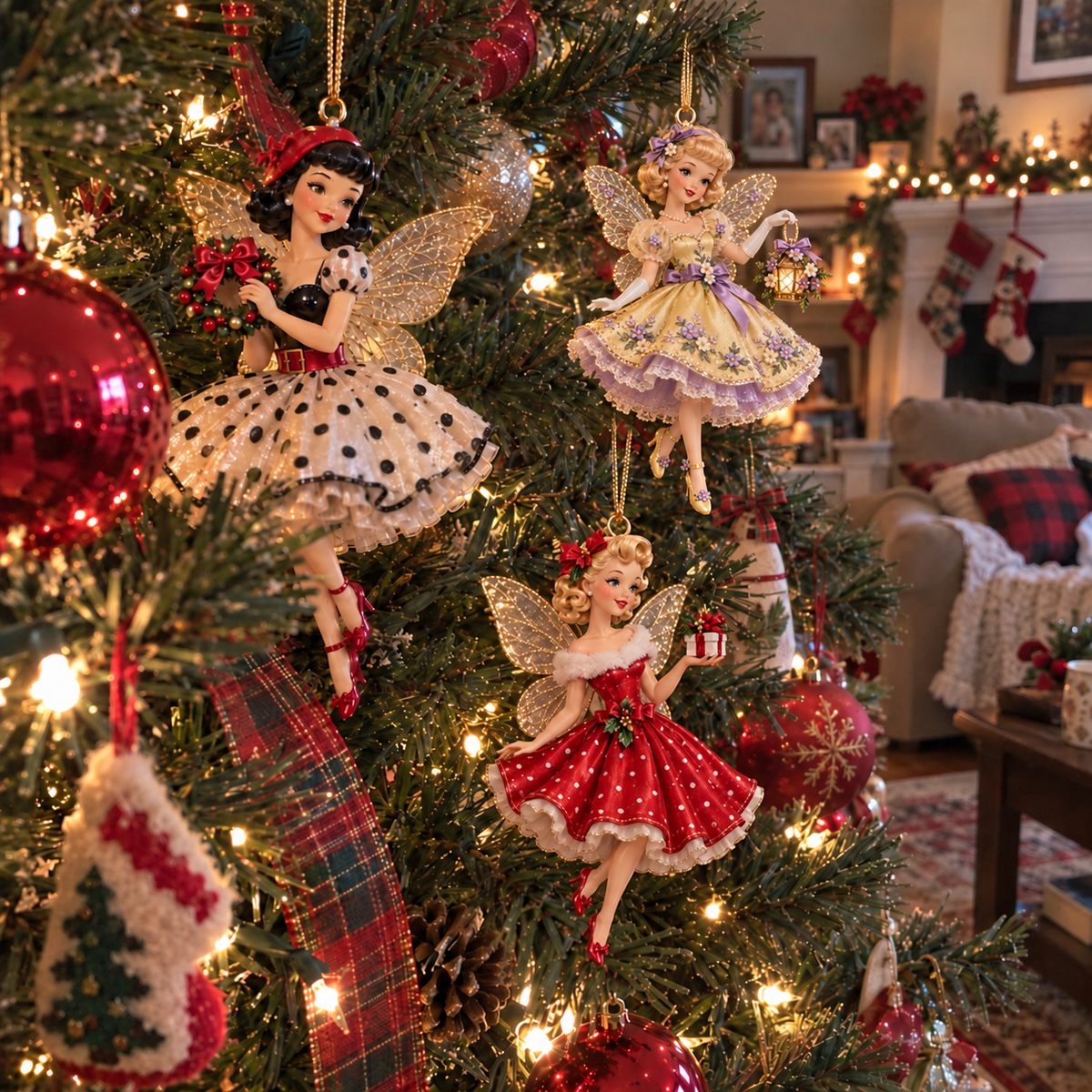 TopSpire®Vintage Fairy Christmas Ornaments