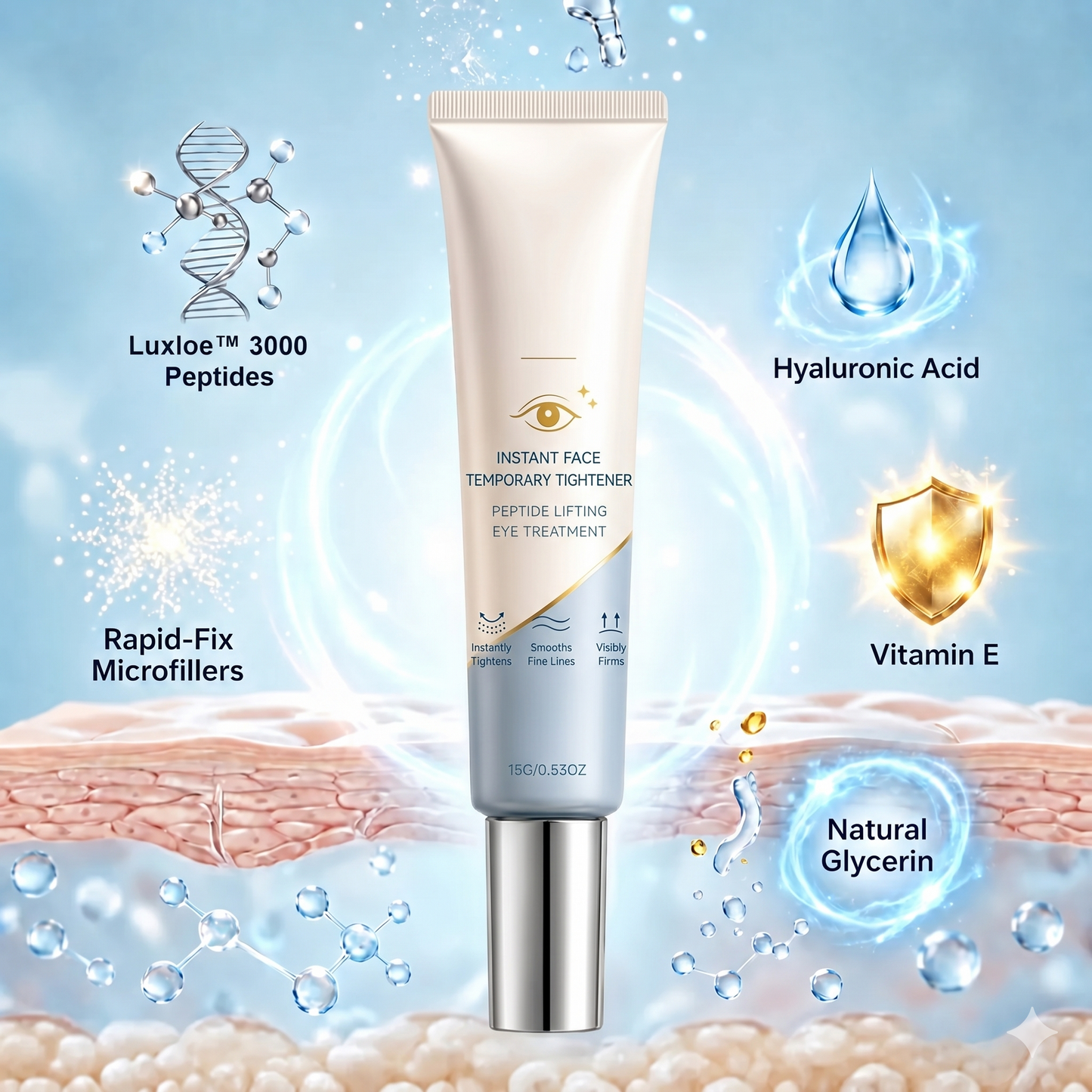Instant Face Temporary Tightener – Instant visible results in 30 seconds